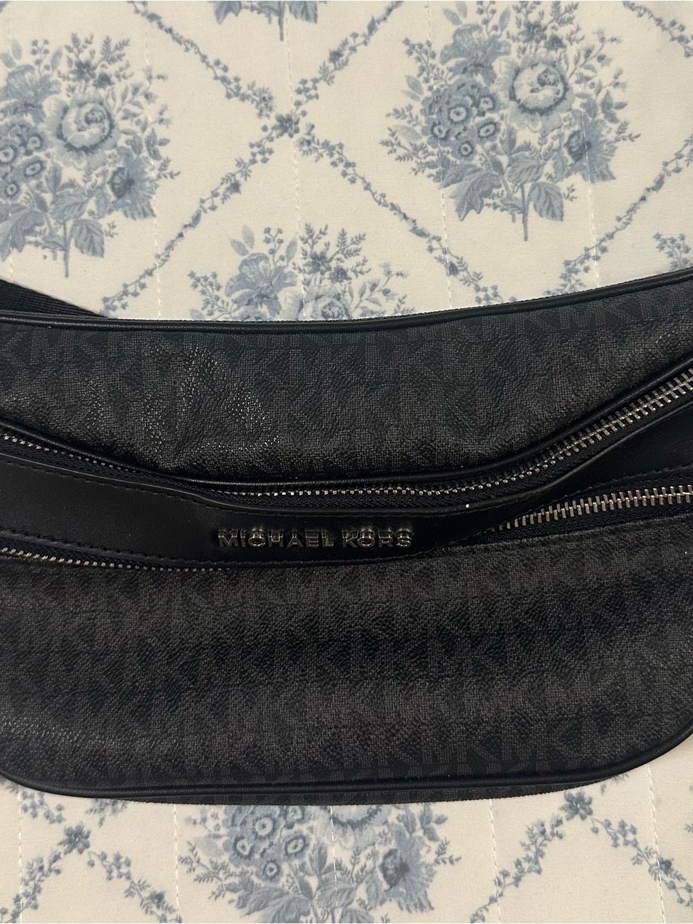 Michael Kors Black Logo-Print Belt Bag